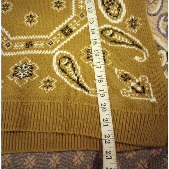 Madewell Brown Crew Neck Sweater with Abstract Design - Picture 8 of 9